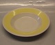 Hotelin, Yellow Aluminia Copenhagen Faience Hotel Dinnerware 3008-1 Soup rim 
plate 24 cm
