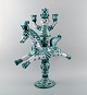 Rare and very large Wiinblad Candlestick in the form of a rider with three 
candleholders.