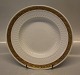 Royal Copenhagen Gold Fan Dinnerware 414-11515 Soup rim plate 22.2 cm (1114604)