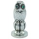 Georg Jensen; 
A signet, owl, of sterling silver with chrysopras