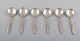 Georg Jensen Sterling Silver Block / Acadia.
6 bouillon spoons.