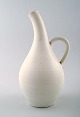 Nittsjö Ceramic jug in white glaze, modern design.
