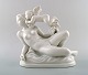 Harald Salomon for Rörstrand/Rorstrand, white glazed Art Deco naked figure of a 
woman with angel.