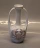 Royal Copenhagen 334-60 A RC Art Nouveau vase with seaweed decoration and two 
handles 17.5 cm
