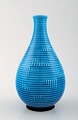 B&G (Bing & Grøndahl) Art deco turkis vase i porcelæn.
