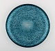 Hadeland, Norway blue art glass dish, 1950s.
