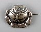 Danish Art Nouveau brooch in silver. 
Early 1900s.