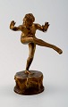 Franz Xavier Bergman stil. Bronze skulptur af høj kvalitet. 
Erotisk danser. Art deco.