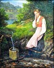Norwegische 
Künstler, 19. 
Jahrhundert. 
Eine Frau, 
Wasser ...