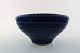 Gustavsberg, Wilhelm Kåge, Stor keramikskål i smuk mørkeblå glasur.
