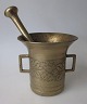 Barock 1800 Jh 
Messing Mörser 
und Stößel.