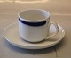 B&G porcelæn Komet 305 Kaffekop og underkop, stor 12,5 cl (102 - RC 71-72)
