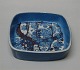 Aluminia Copenhagen Baca Faience RC Faience 780-2882 Blue Square bowl 11 x 11 cm 
Nils Thorsson, Baca	
