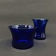Blue sugar/creamer set from Kastrup Glasswork
