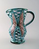 Roger Picault for Vallauris, Frankrig.
Stor håndmalet keramik kande.