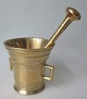 Dänischer 
Messingmörser 
mit Pistil, 
18/19. 
Dänemark.