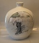 Royal Copenhagen 1458-11790 Unique Vase 40 x 34 cm The harwester Signed GR 
Gotfred Rode AD XII (1912)