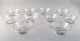10 Swedish art glass, mouth blown bowls of clear glass.
Mid-20 c.