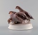 Rare Bing & Grondahl bird B&G number 1621 partridges.
(Perdix perdix) by Dahl Jensen.