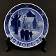 Royal Copenhagen christmas plate 1928 with french text
