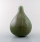 Axel Salto for Royal Copenhagen. Stoneware vase, decorated with celadon glaze.