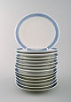 13 pcs. Royal Copenhagen Blue Fan, Cake Plates.