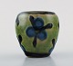 Kähler, Denmark, glazed stoneware vase. 1940 s. Beautiful green glaze and 
flowers.
