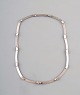 Björn Weckström, Lapponia, Finland. "Labyrint"
Vintage modernist necklace in sterling silver, handmade.