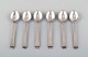 6 pcs Georg Jensen Pyramid coffee spoon / mocha spoon. Sterling silver.
