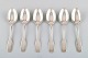 Hans Hansen cutlery Susanne. Set of six dessert spoons in sterling silver.
