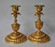 Pair of French 
gilded 
chandelliers, 
19th century.