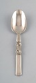 Georg Jensen. Cutlery, Scroll no. 22, hammered Sterling Silver. Dinner spoon.