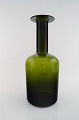 Holmegaard huge vase/bottle, Otto Brauer. Bottle green.
