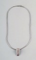 Ragnar Jørgensen for Georg Jensen. Modernist "Victory" necklace in sterling 
silver. Model number 423.
