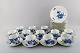 12 person coffee service Royal Copenhagen Blue flower curved.
