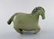 Stig Lindberg for Gustavsberg.
Horse figure of stoneware, decorated with green Celadon glaze.