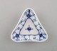 Royal Copenhagen Blue Fluted Plain Triangular saucer # 1/67.
