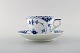 Royal Copenhagen blue fluted half lace coffee cup and saucer.
Model number 1/756