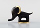 Walter Bosse, Austrian artist and designer (b. 1904, 1974) for Herta Baller. 
"Black gold line" elephant in bronze. 1950