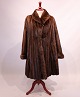 Mørke brun minkpels frakke fra CC Fur Design Denmark og Saga Fur. 
5000m2 udstilling.