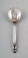 Georg Jensen Acorn serving spoon in Sterling Silver.
