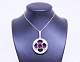 Large pendant of 925 sterling silver stamped H.S. with large amethyst.
5000m2 showroom.