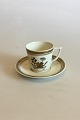 Royal Copenhagen Liselund (Gammel) Mokkakop og underkop No 947/9535