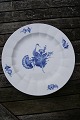 Blue Flower Angular Danish porcelain, round 
serving dishes 33.5cm