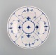 Antique Royal Copenhagen Blue Fluted deep plate. 1820-1840.
