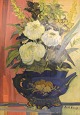 Curt Viberg (1908-1969), svensk maler. Opstilling med blomster. Olie på plade. 
1960