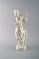 Gerhard Henning 1880-1967, for Royal Copenhagen. "Moon girl" figur af porcelæn, 
blanc de chine.