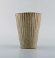 Arne Bang. Ceramic vase in fluted style. Model number 116.

