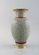 Royal Copenhagen vase i krakkeleret glaseret stentøj. 1930/40