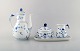 Bing & Grondahl / B&G, "Butterfly". Coffee pot and sugar / cream set in hand 
painted porcelain.